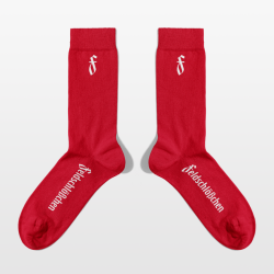 Socken "Feldschlößchen" rot...