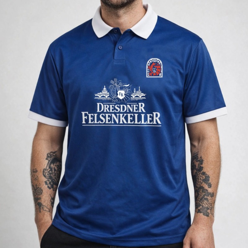 Retro Trikot "Dresdner Felsenkeller" blau